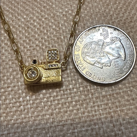 Kate Spade Gold Camera Necklace and Earring Set - Picture 3 of 5